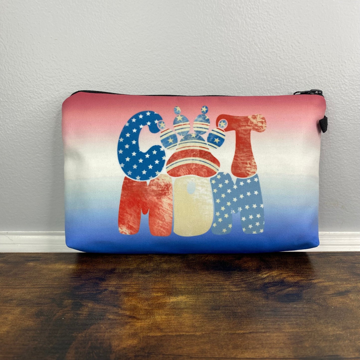 Pouch - Americana - Cat Mom