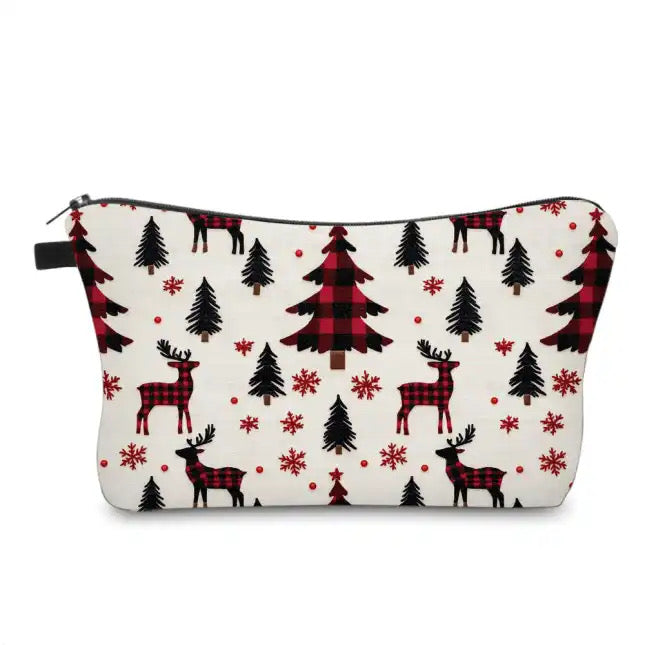 Pouch - Plaid Tree Deer