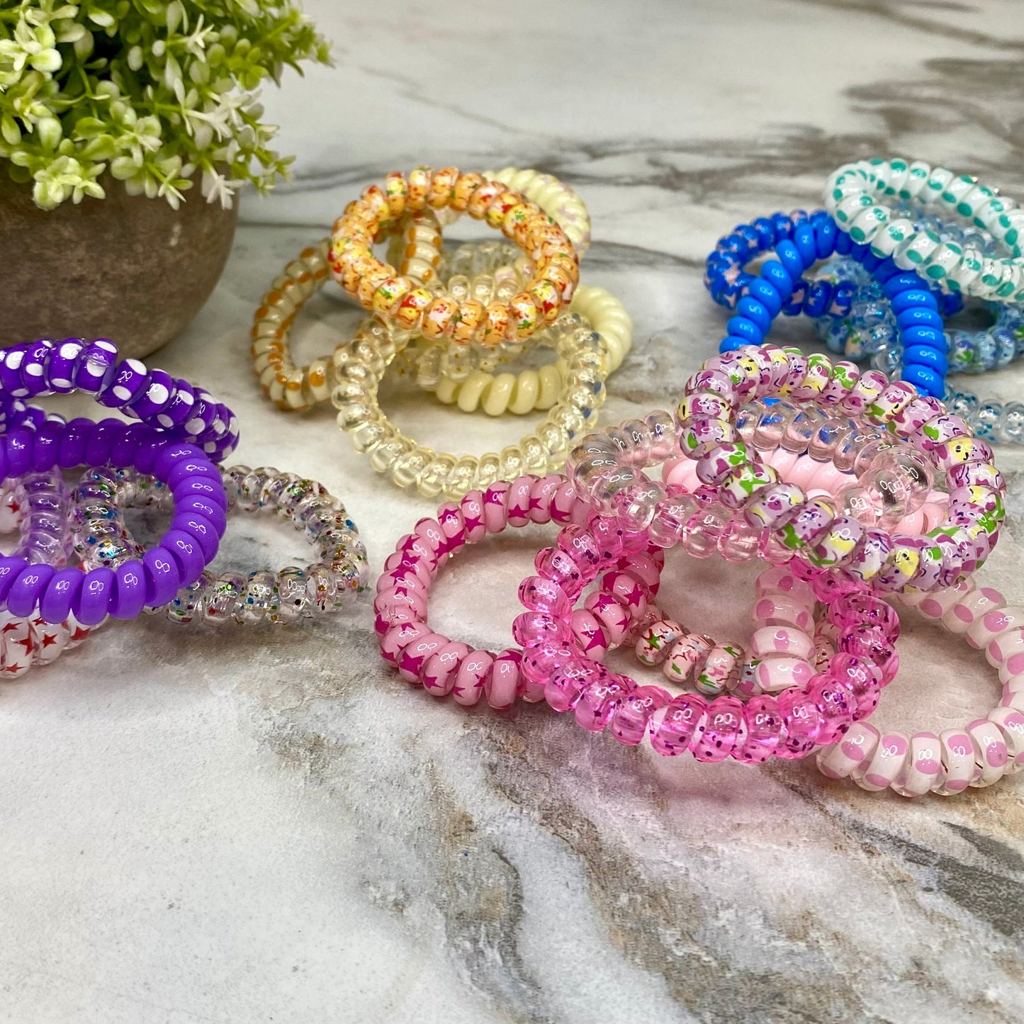 Spiral Coil Hair Tie - Colors