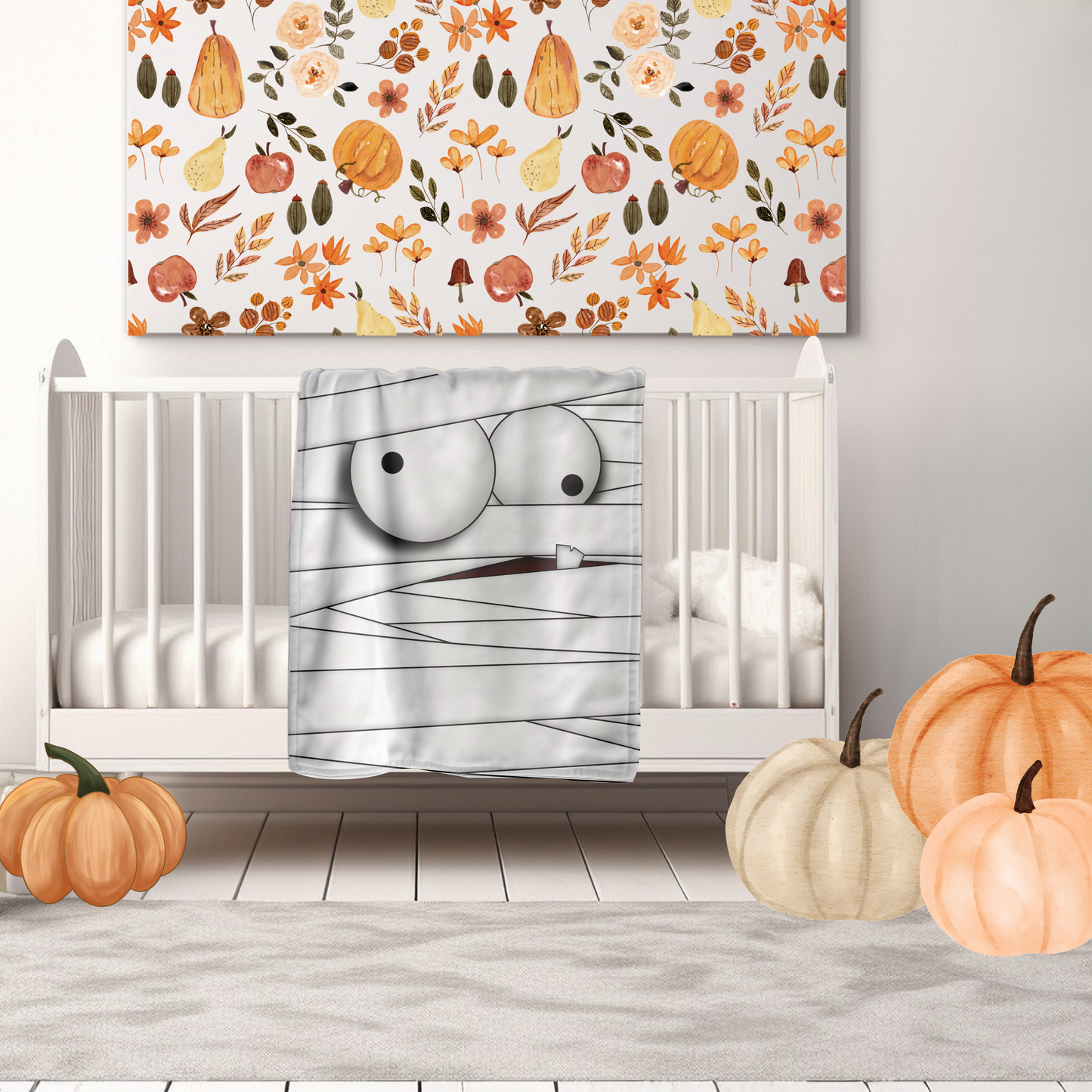 Blanket - Halloween Silly Faces - Mummy