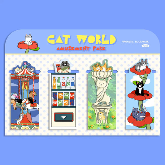 Bookmark - Magnetic, Cat World Amusement - PREORDER