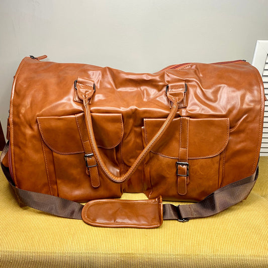 Rory, The Ultimate Duffle - Camel Faux Leather - PREORDER 10/4-10/6