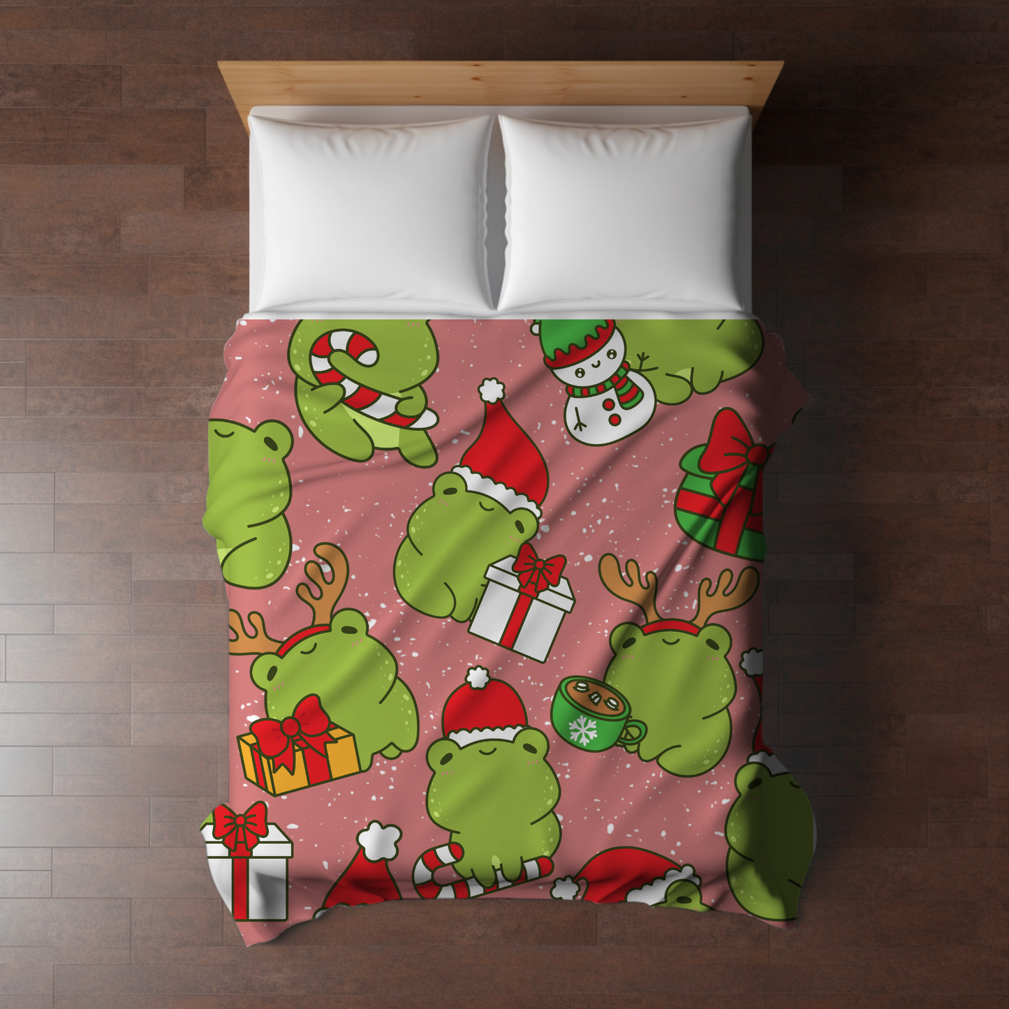 Blanket - Christmas - Frogs - PREORDER