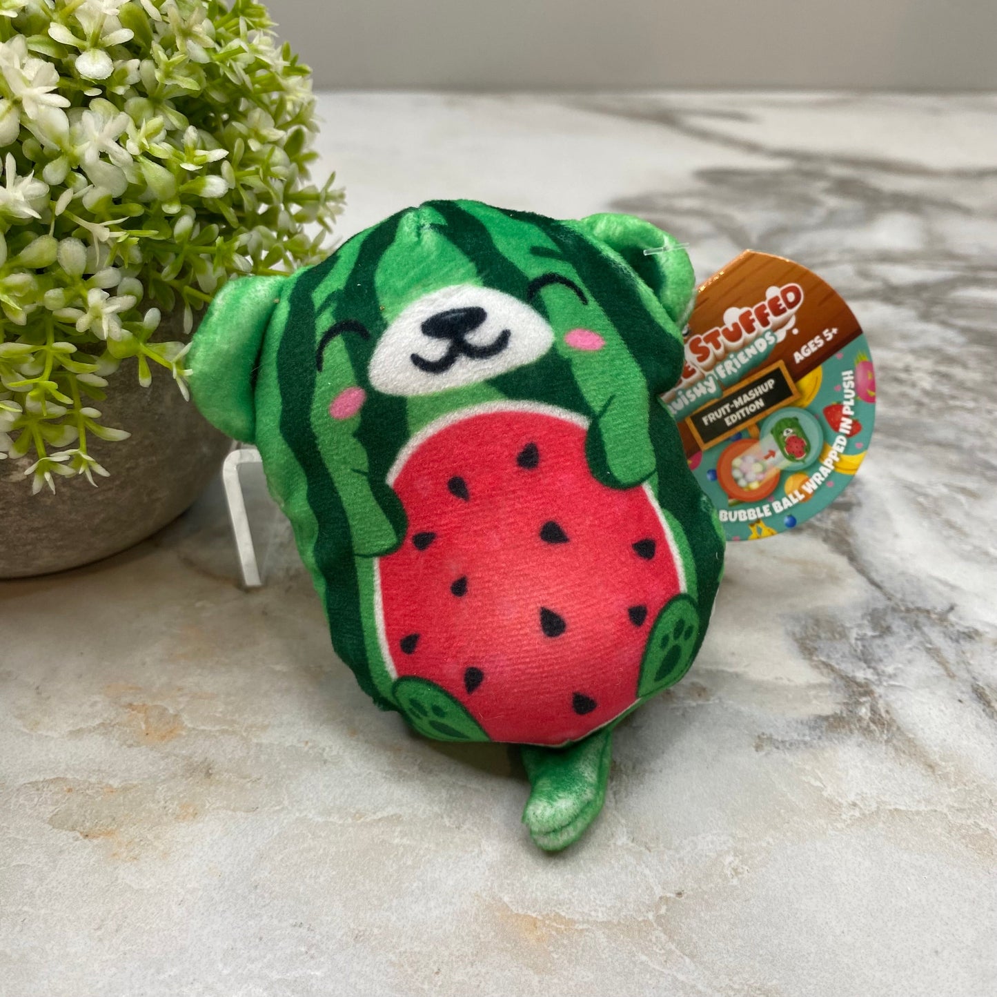 Bubble Stuffed Squishy Friends Toy - Fruit Mashup - Otter-Melon