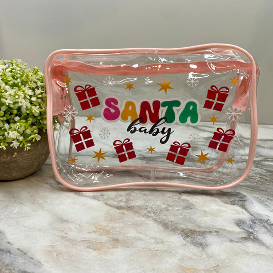 Clear Pouch - Christmas - Santa Baby