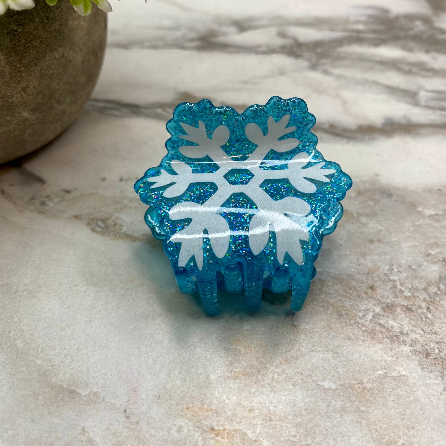 Hair Clip - Christmas Snowflake