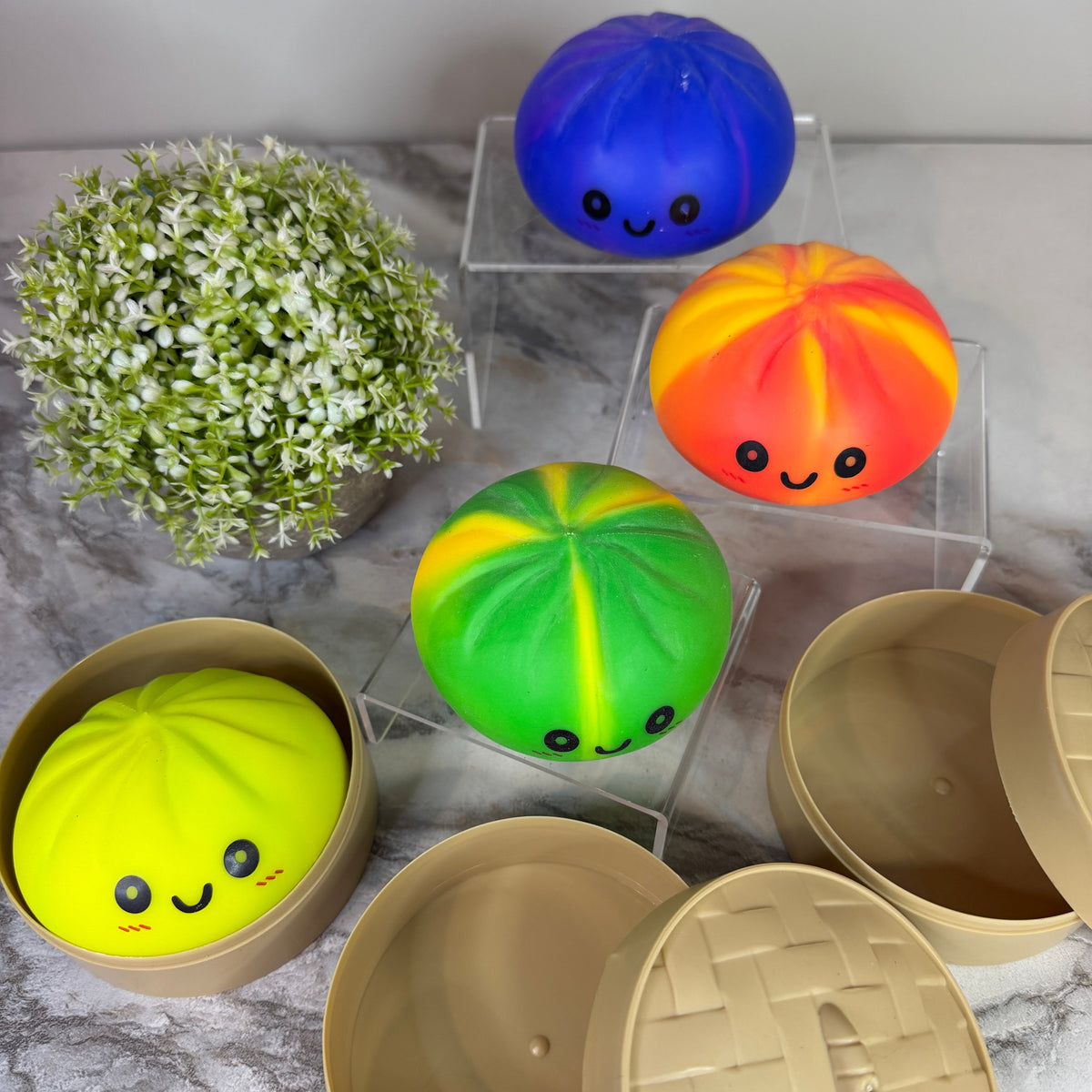 Squishy Toy - Viral Dumpling, Tie Dye 2