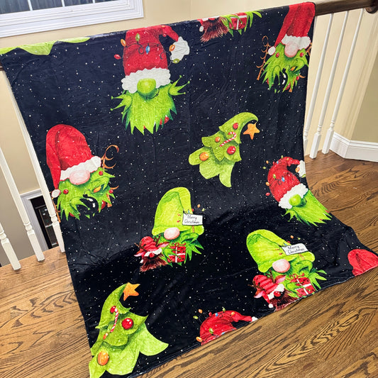 Blanket - Christmas - Green Gnome - PREORDER