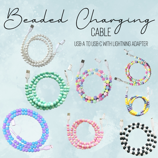Charging Cord - Beaded - PREORDER