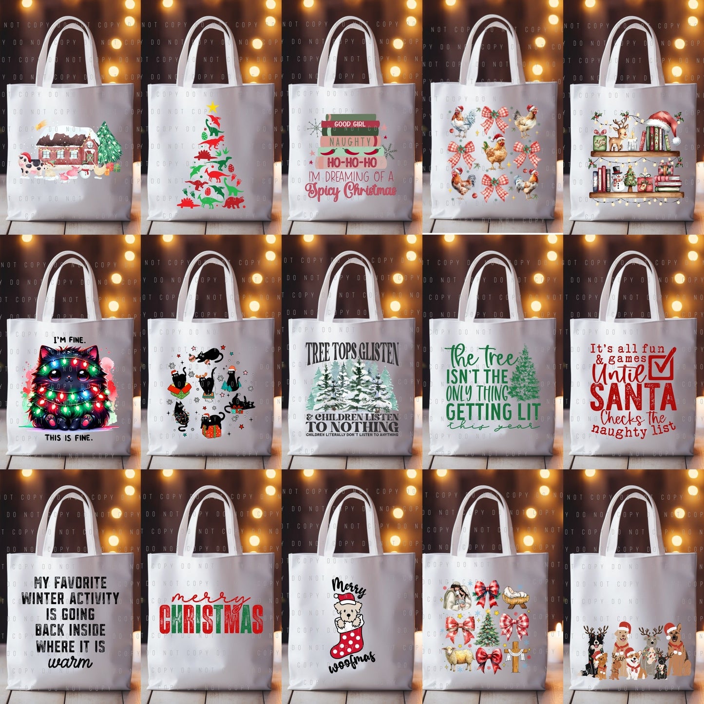 Tote Bag - Christmas & Hanukkah - PREORDER