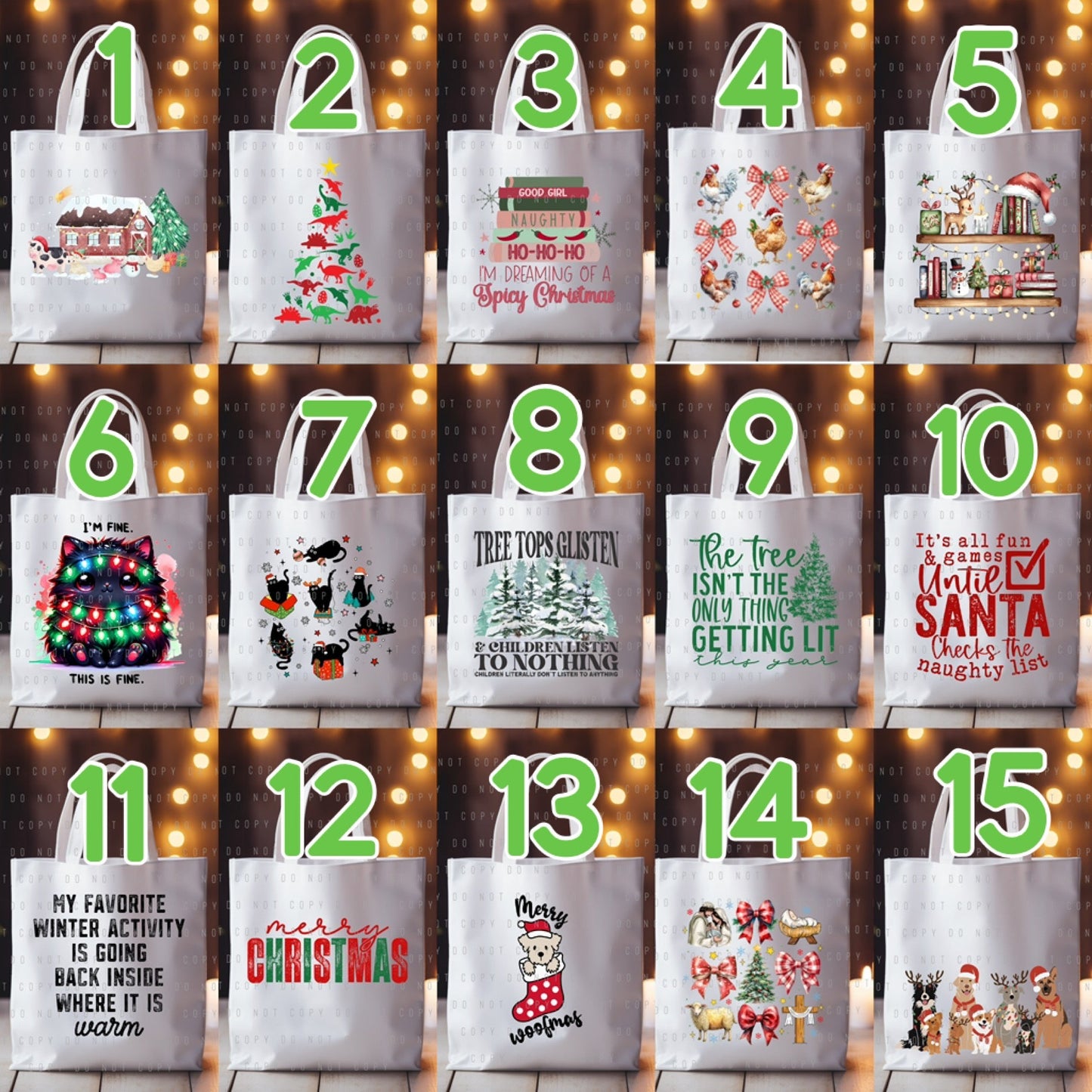 Tote Bag - Christmas & Hanukkah - PREORDER