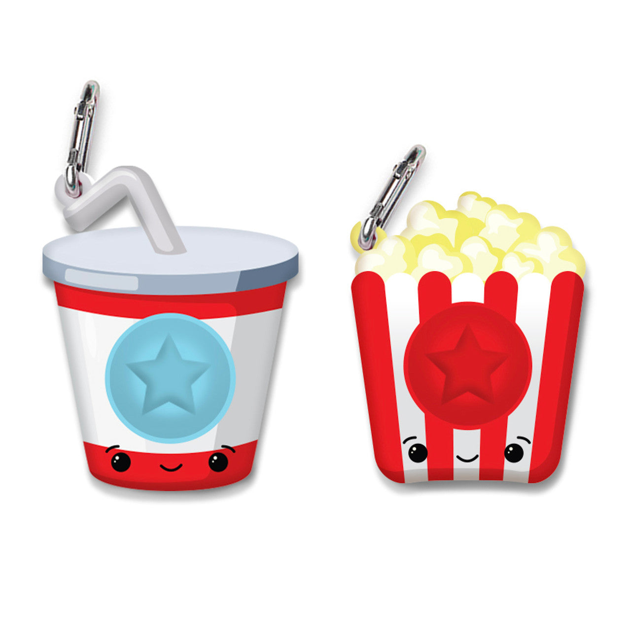 OMG Mega Pop Best Friend Keychain Toy - Soda & Popcorn